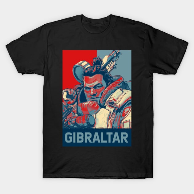 Gibraltar apex legends T-Shirt by mrcatguys